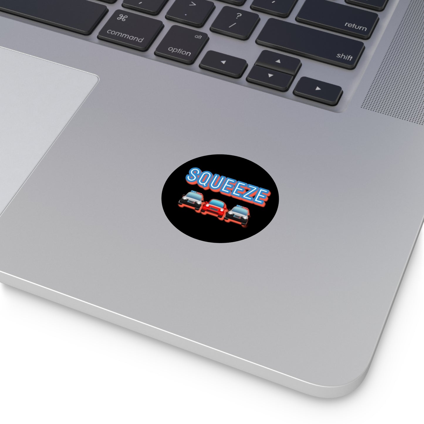 Squeeze Logo Round Vinyl Stickers