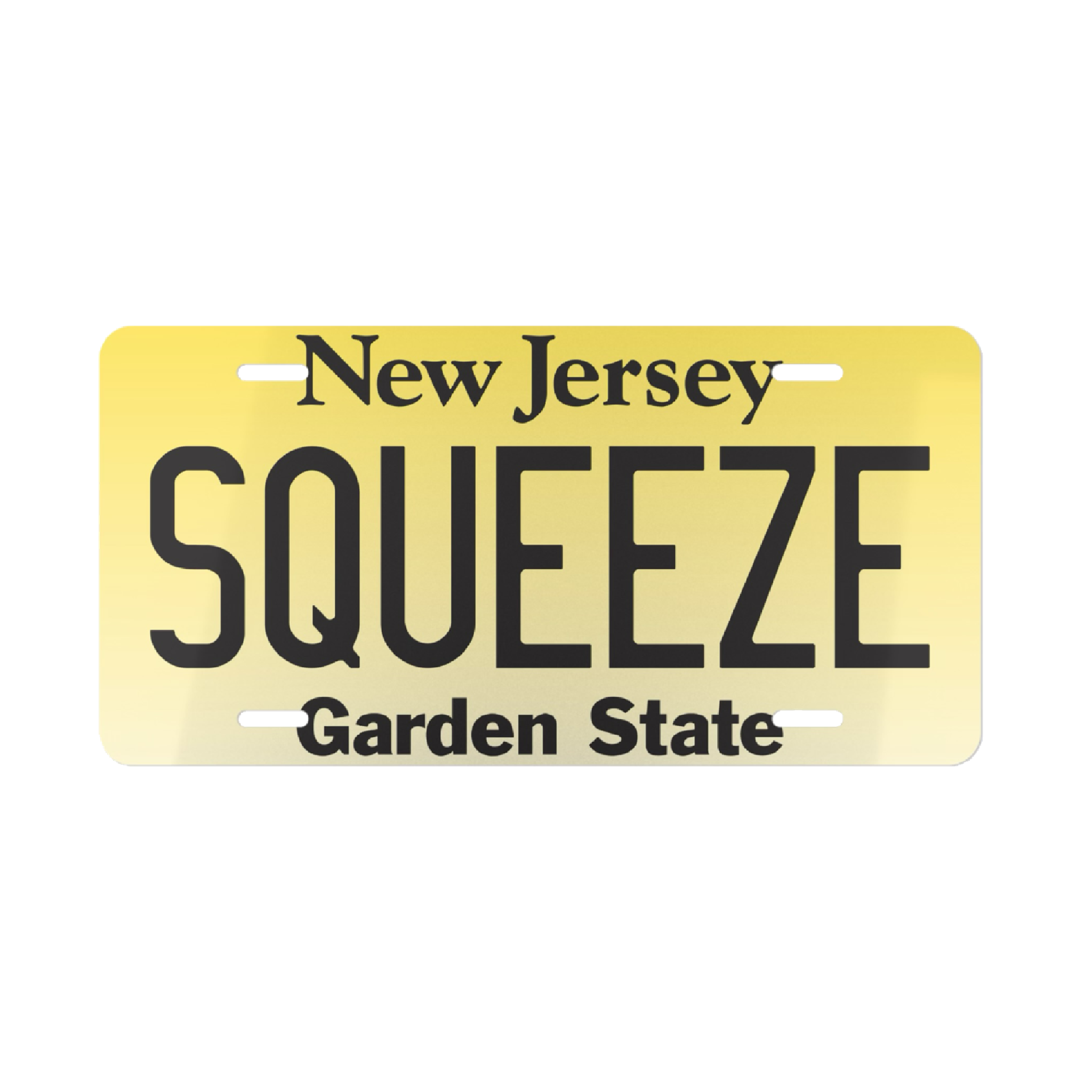 Squeeze New Jersey Plate