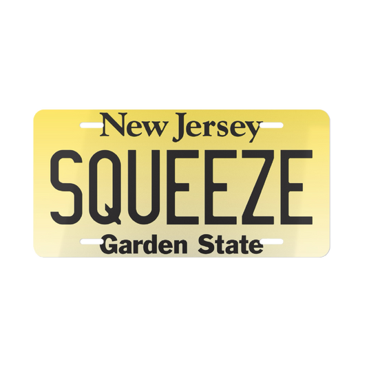 Squeeze New Jersey Plate